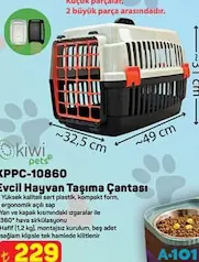 KİWİ PETS KPPC-10860 EVCİL HAYVAN TAŞIMA ÇANTASI